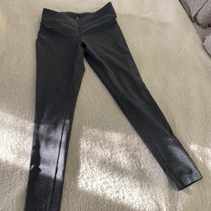 Gray athletic leggings